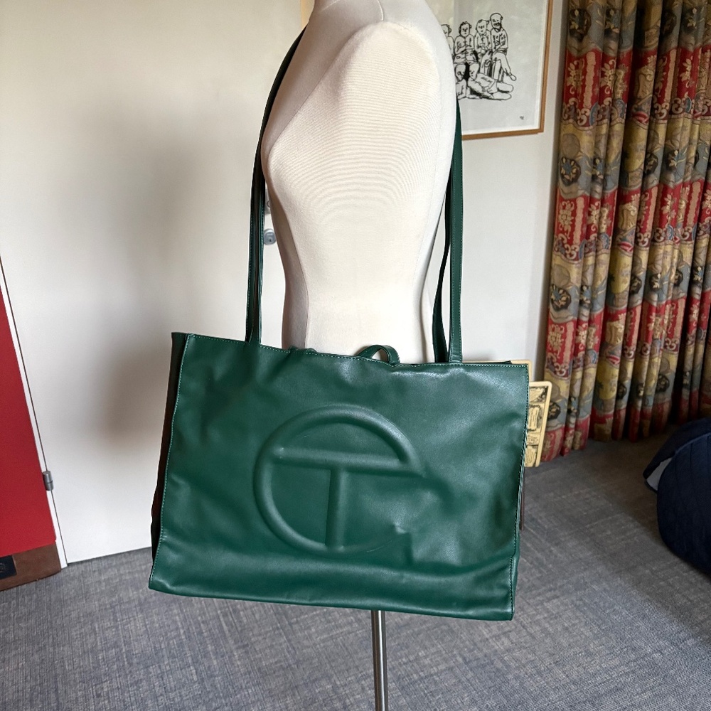 Telfar - Large Shopper in Dark Olive - Guaranteed Authentic